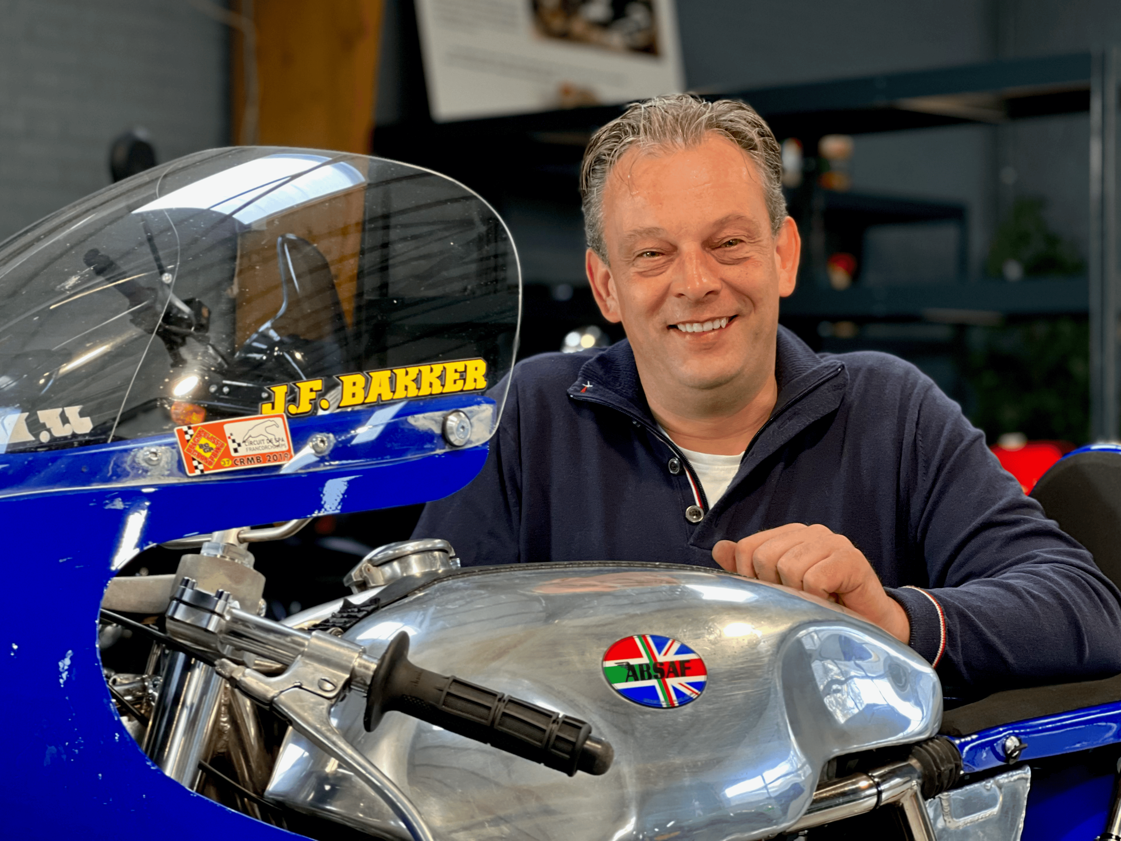 Jan Frank Bakker bij JFB Motoren